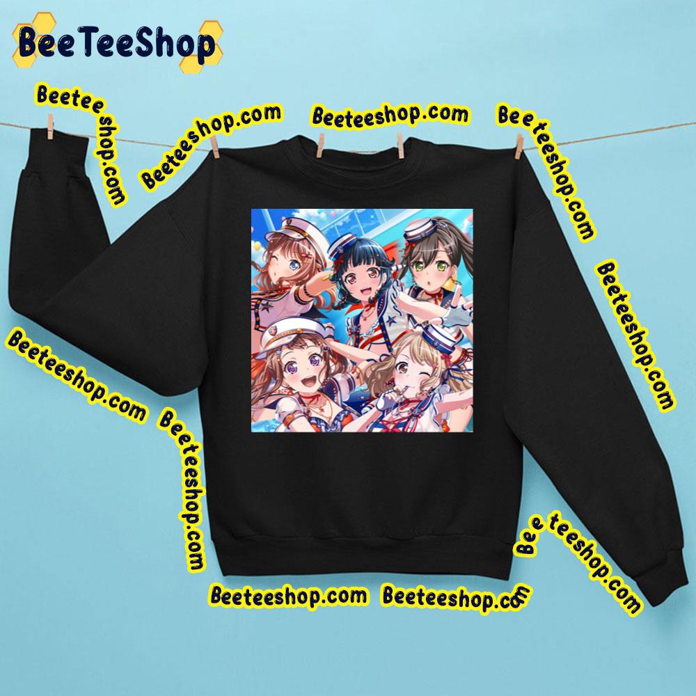 Bang Dream Bandori Saaya Rimi Arisa Kasumi Tae Full Starboard Trending Unisex Sweatshirt