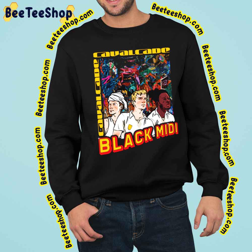 Black Midi Rock Band Painting Vintage Art Trending Unisex Sweatshirt