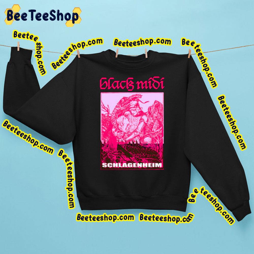 Black Midi Rock Band Schlagenheim Pink Art Trending Unisex Sweatshirt