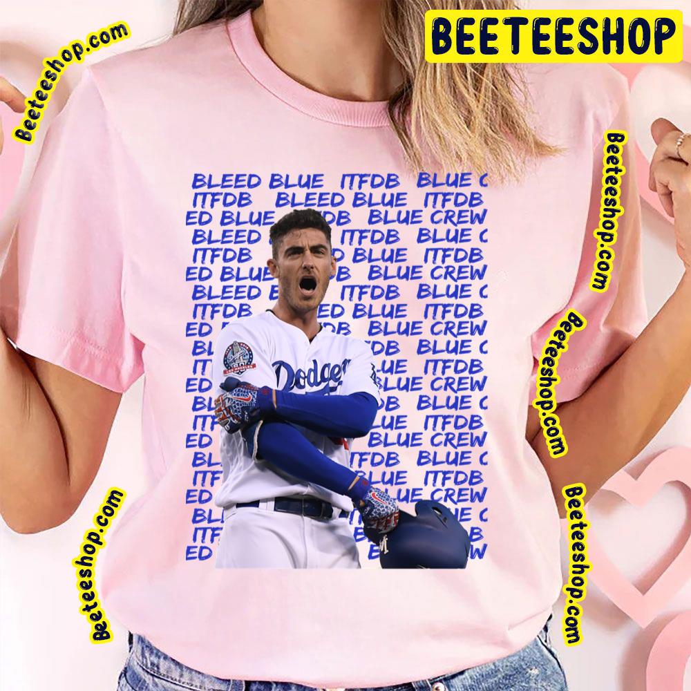 Bleed Blue Fan Art Merch Active Cody Bellinger Baseball Trending Unisex T-Shirt