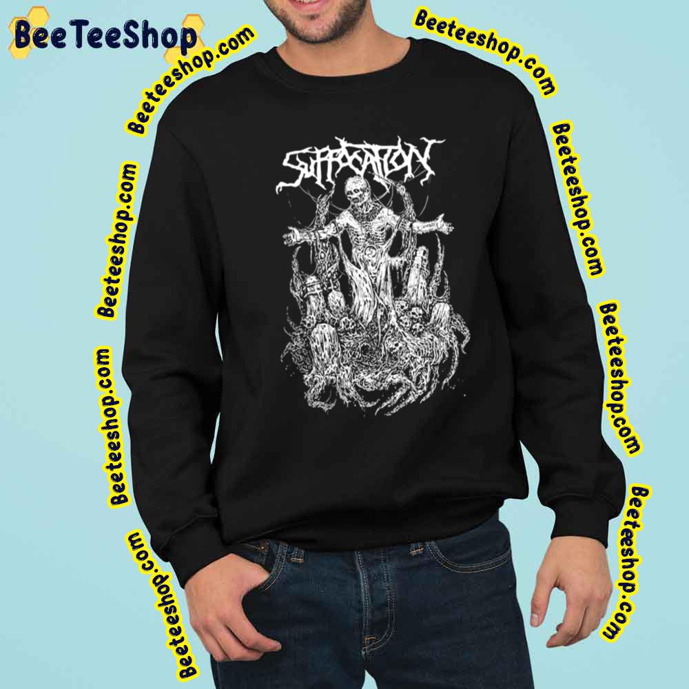 Breeding The Spawn Suffocation Death Metal Band Fanart Trending Unisex Sweatshirt