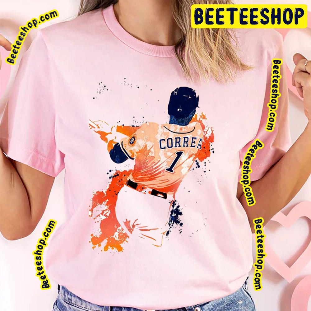 Carlos Correa Number 1 Painting Art Baseball Trending Unisex T-Shirt