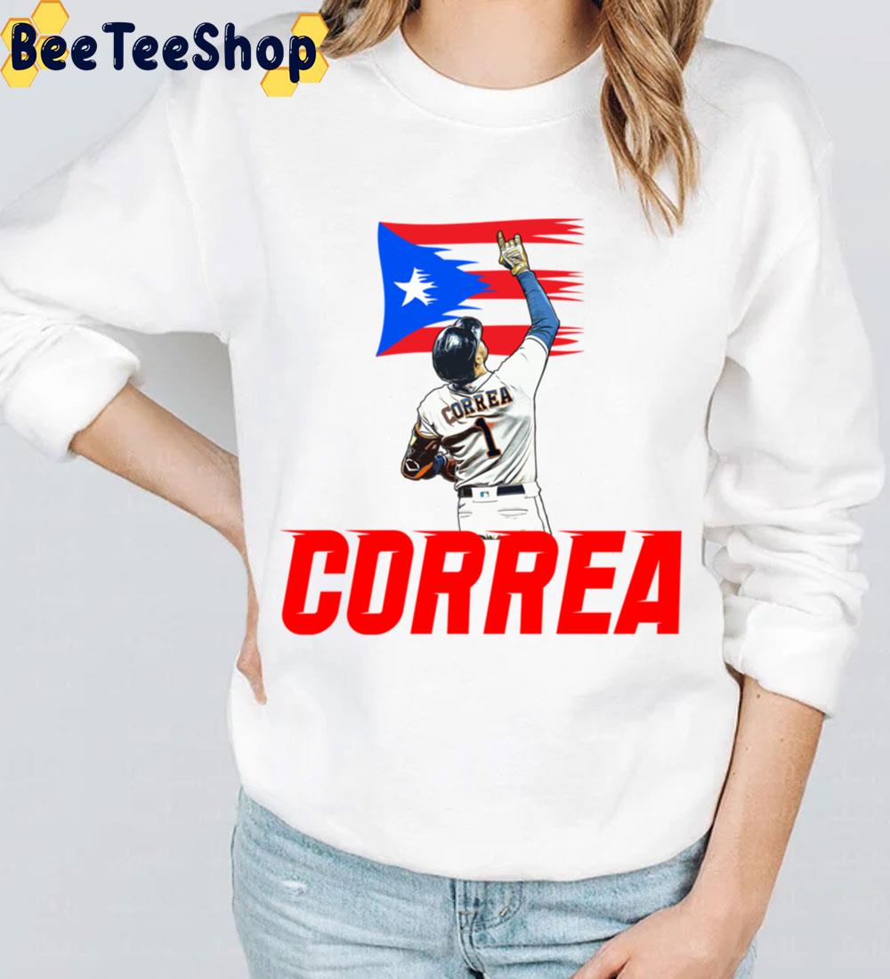 Carlos Correa Puerto Rico Flag Baseball Trending Unisex Sweatshirt