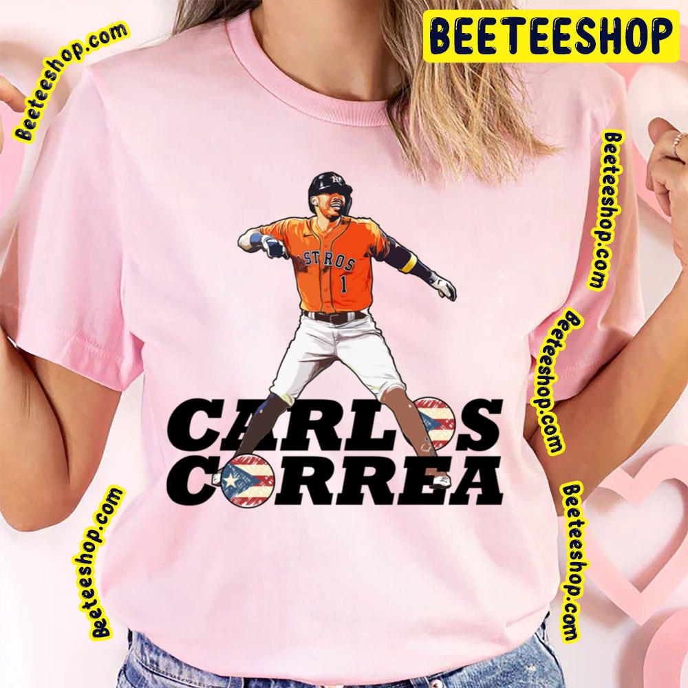 Carlos Correa Puerto Rico Vintage Art Baseball Trending Unisex T-Shirt