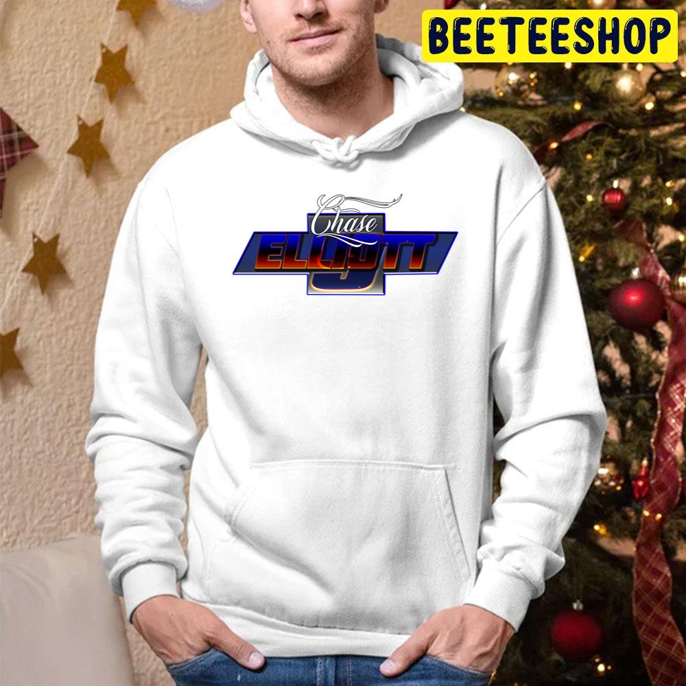 Chase Elliott Racing Blue Logo Design Graphic Art Trending Unisex Hoodie