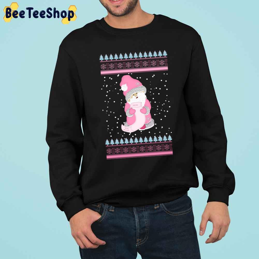 Chibi Cute Pink Santa Claus Christmas Trending Unisex Sweatshirt