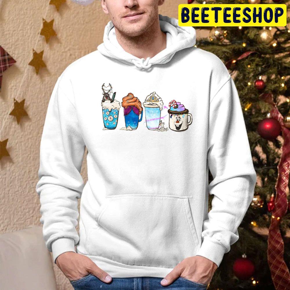 Christmas Coffee Latte Frozen Trending Unisex Hoodie