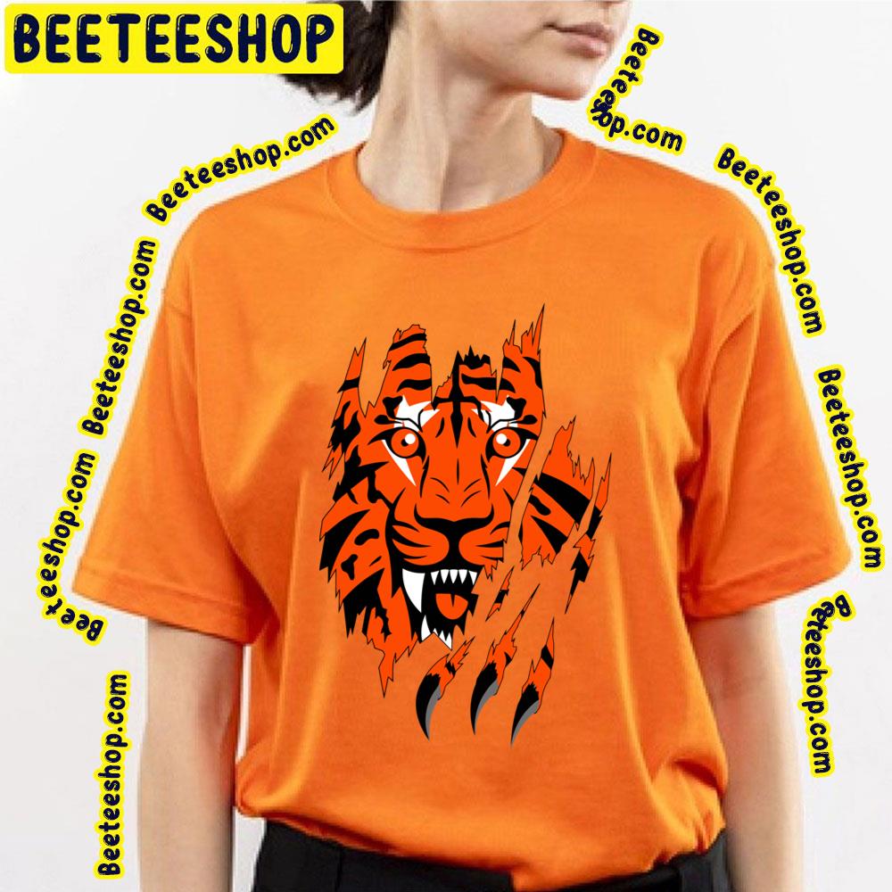 Whimsical Thinker Retro Vintage Bengals Typography T-Shirt