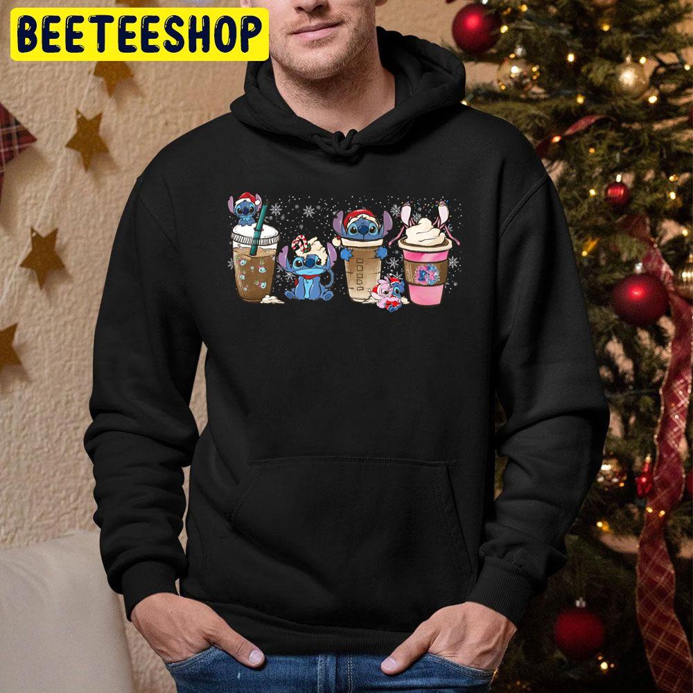 Coffee Cup Christmas Stitch Trending Unisex Hoodie