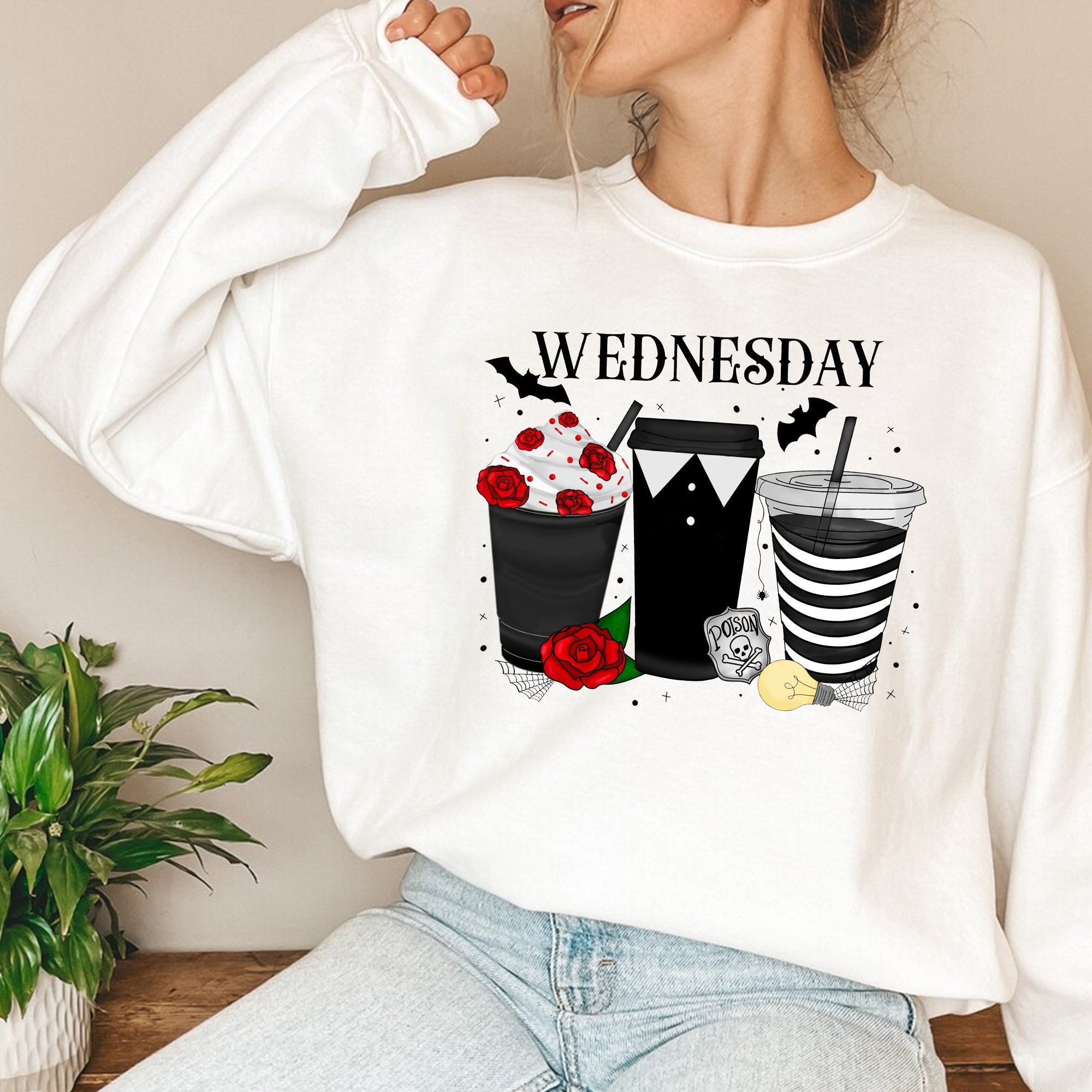 Coffee New 2022 Tv Series Horror Movies Netflix Trending Tv Show Wednesday The Best Day Of Week Trending Unisex Shirt