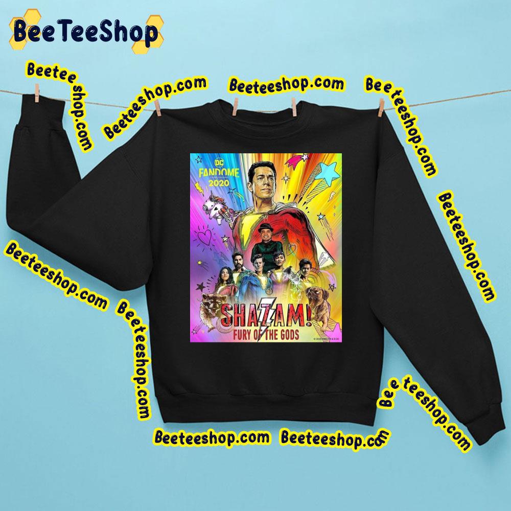 Colorful Fanart Shazam Fury Of The Gods Poster Trending Unisex Sweatshirt