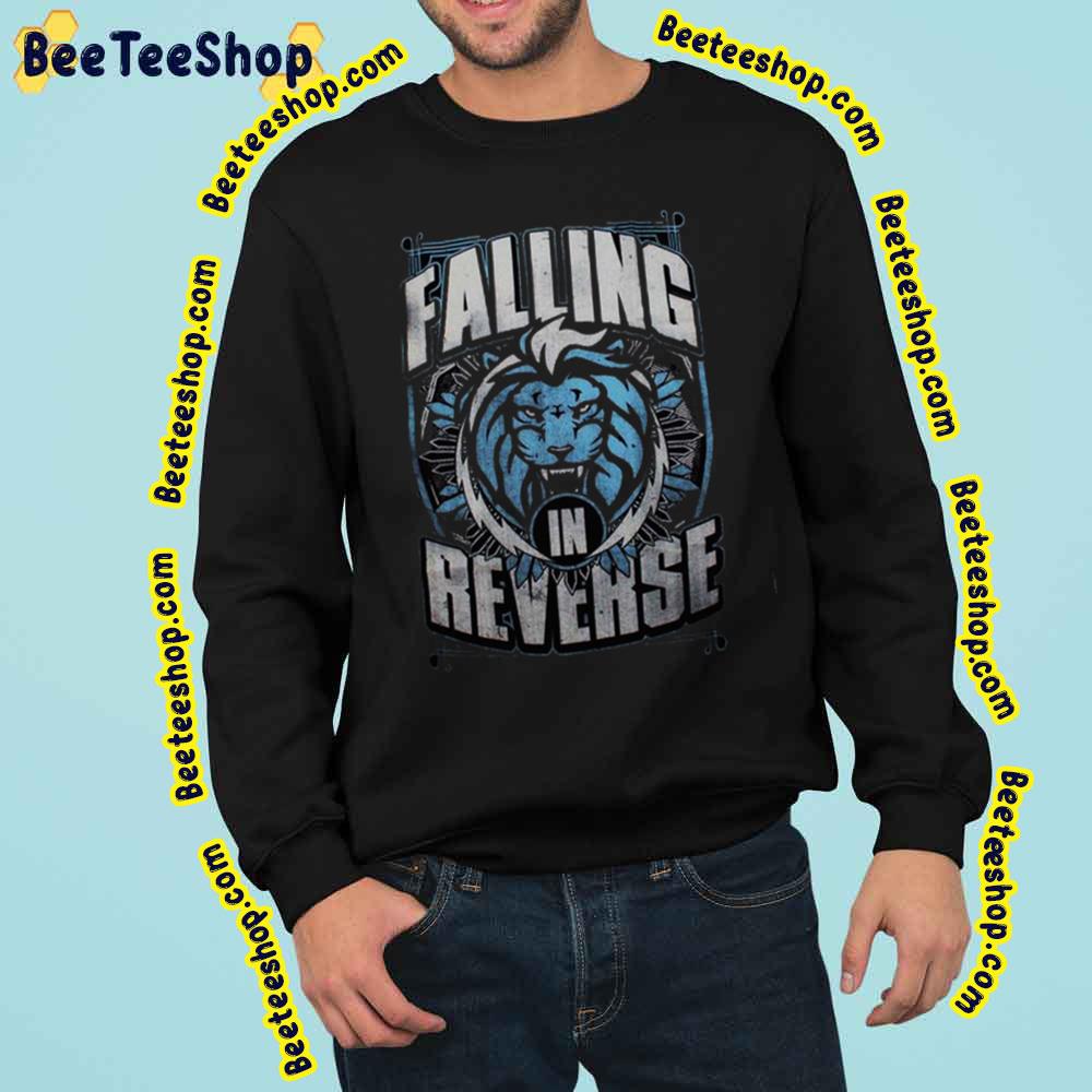 Cool Lion Logo Falling In Reverse Rock Band Vintage Art Trending Unisex Sweatshirt