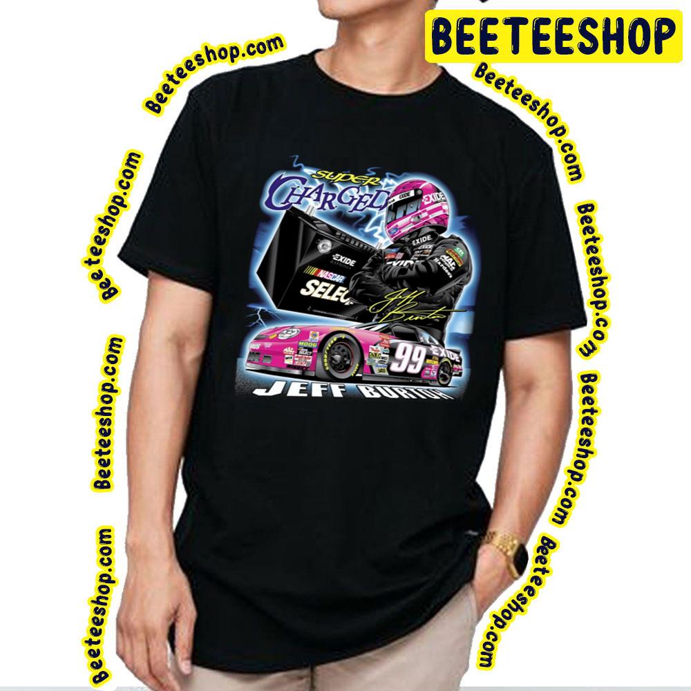 Cool Poster Jeff Burton Racing Vintage Art Trending Unisex T-Shirt