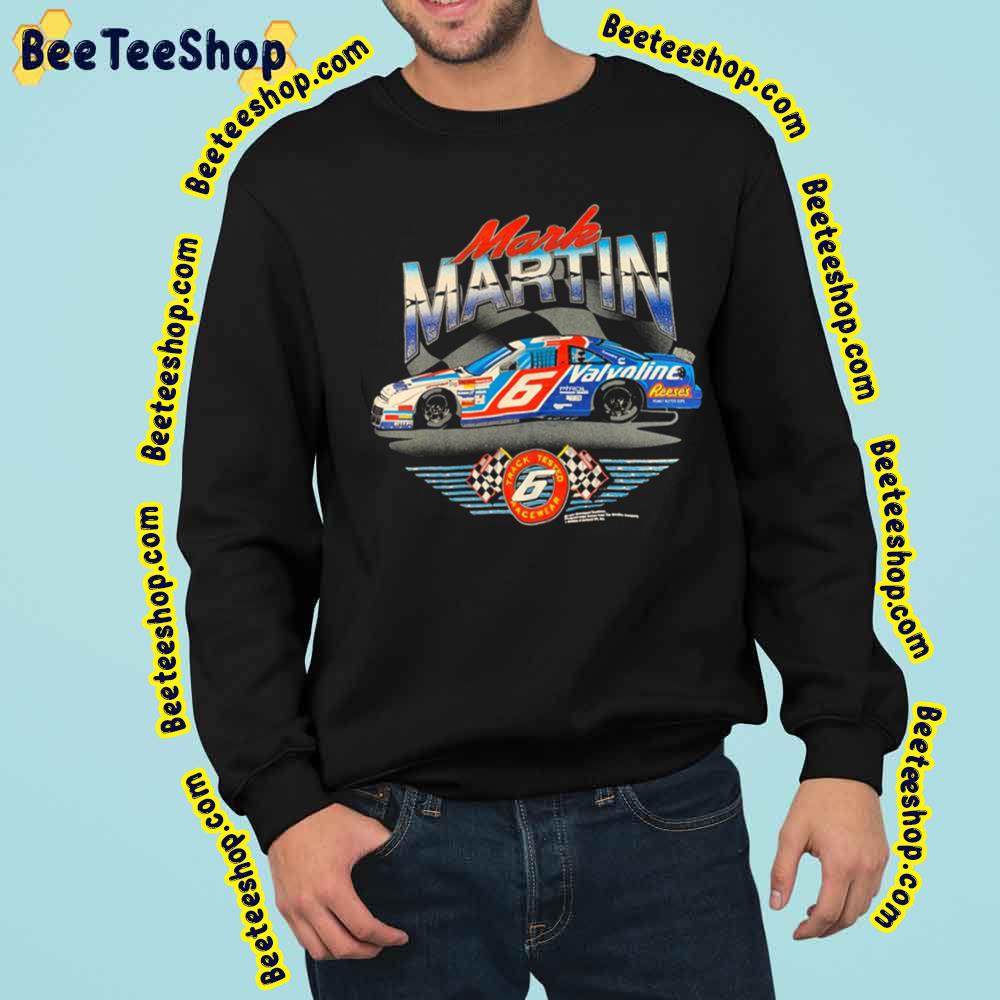 Cool Racing Car Of Mark Martin Racing Retro Vintage Trending Unisex Sweatshirt