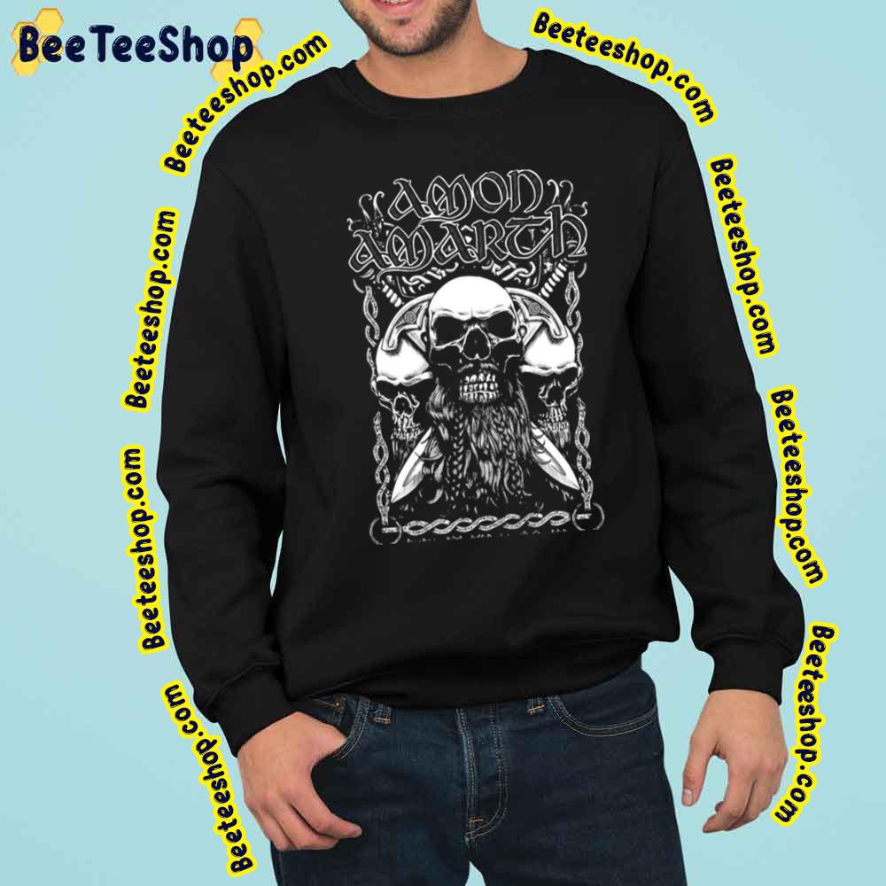 Cool Skulls Music Art Amon Amarth Melodic Death Metal Band Trending Unisex Sweatshirt