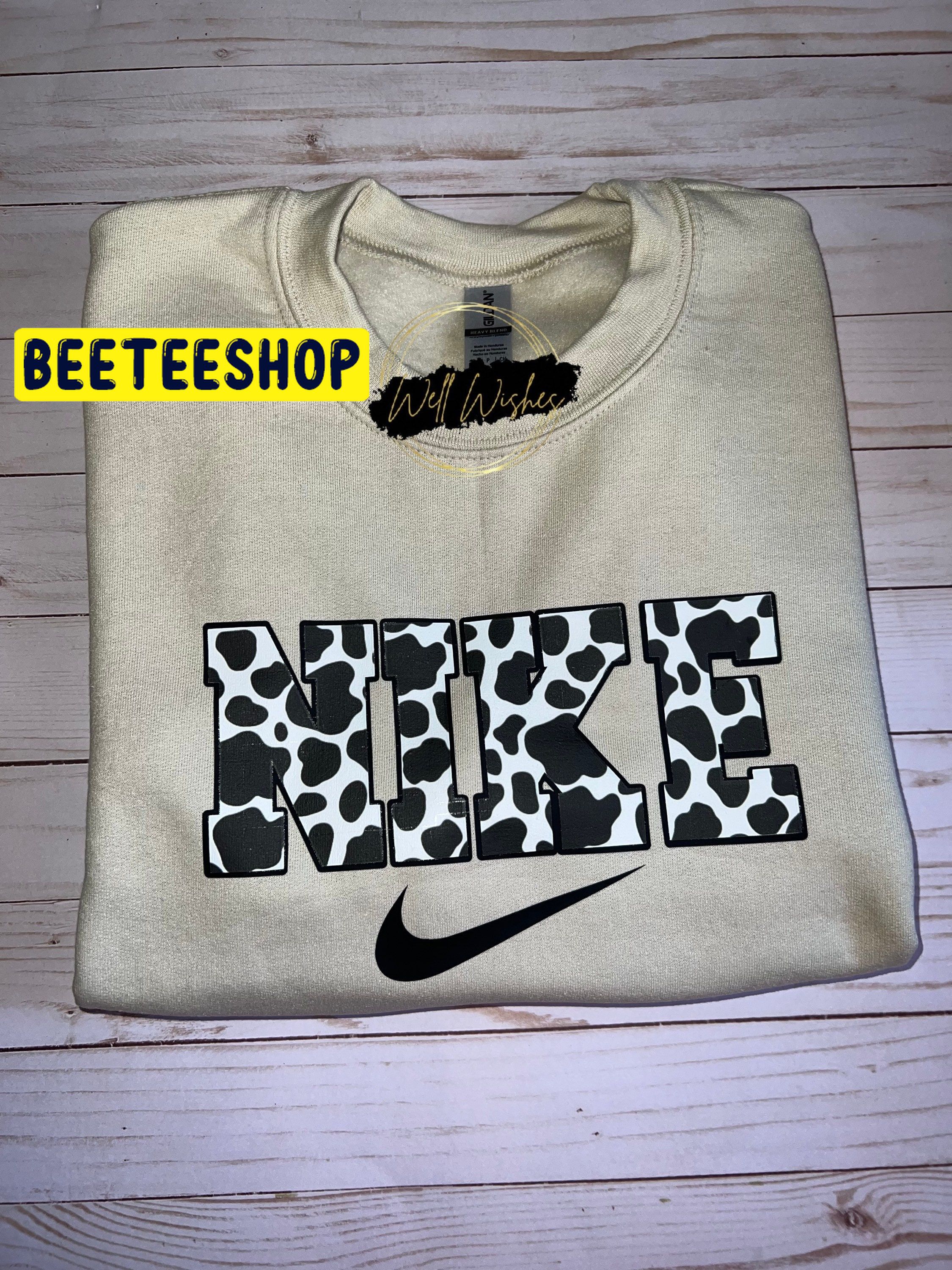 Cow Print Crewneck Logo Trending Unisex Shirt