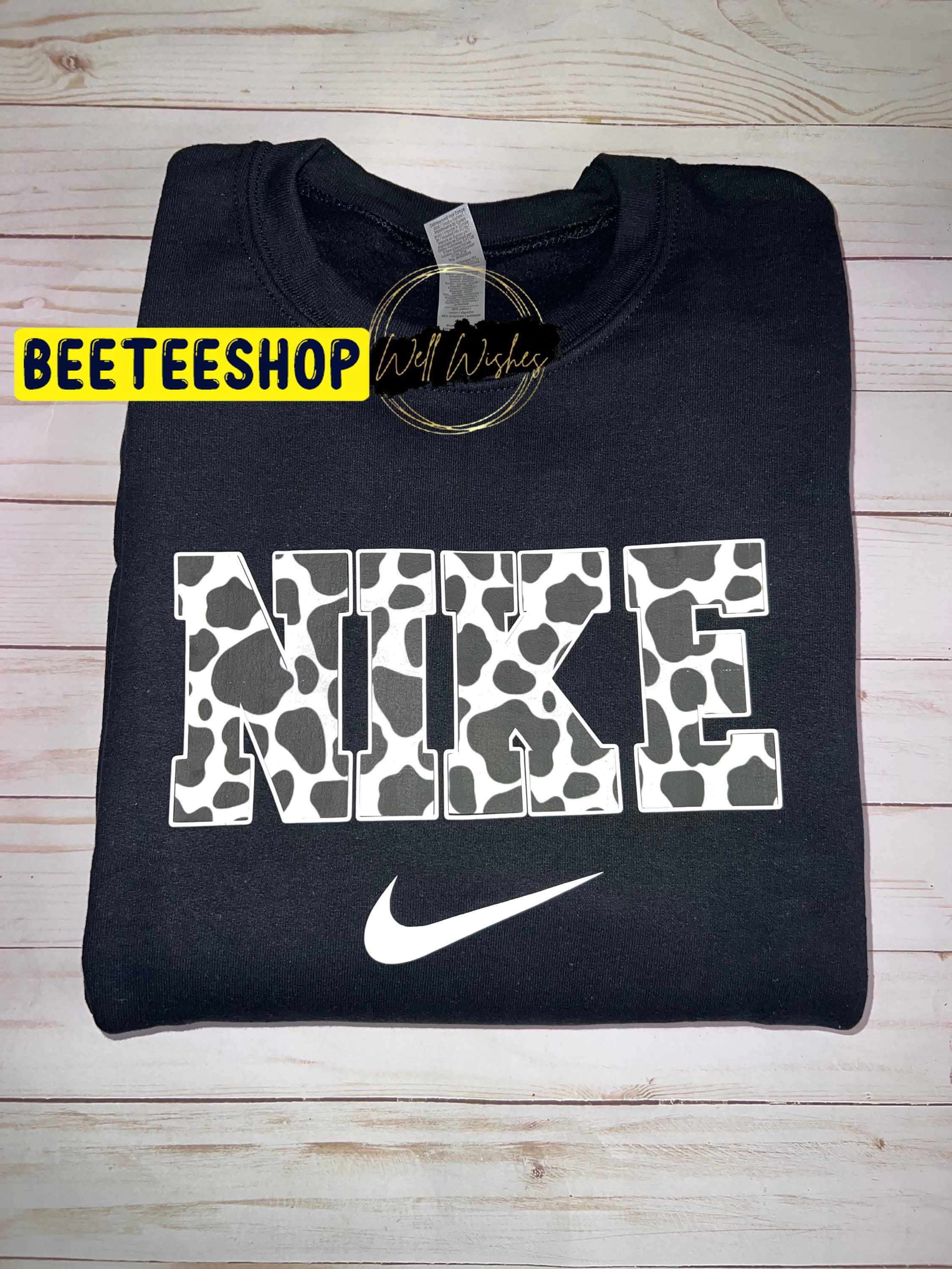 Cow Print Crewneck Logo Trending Unisex Shirt