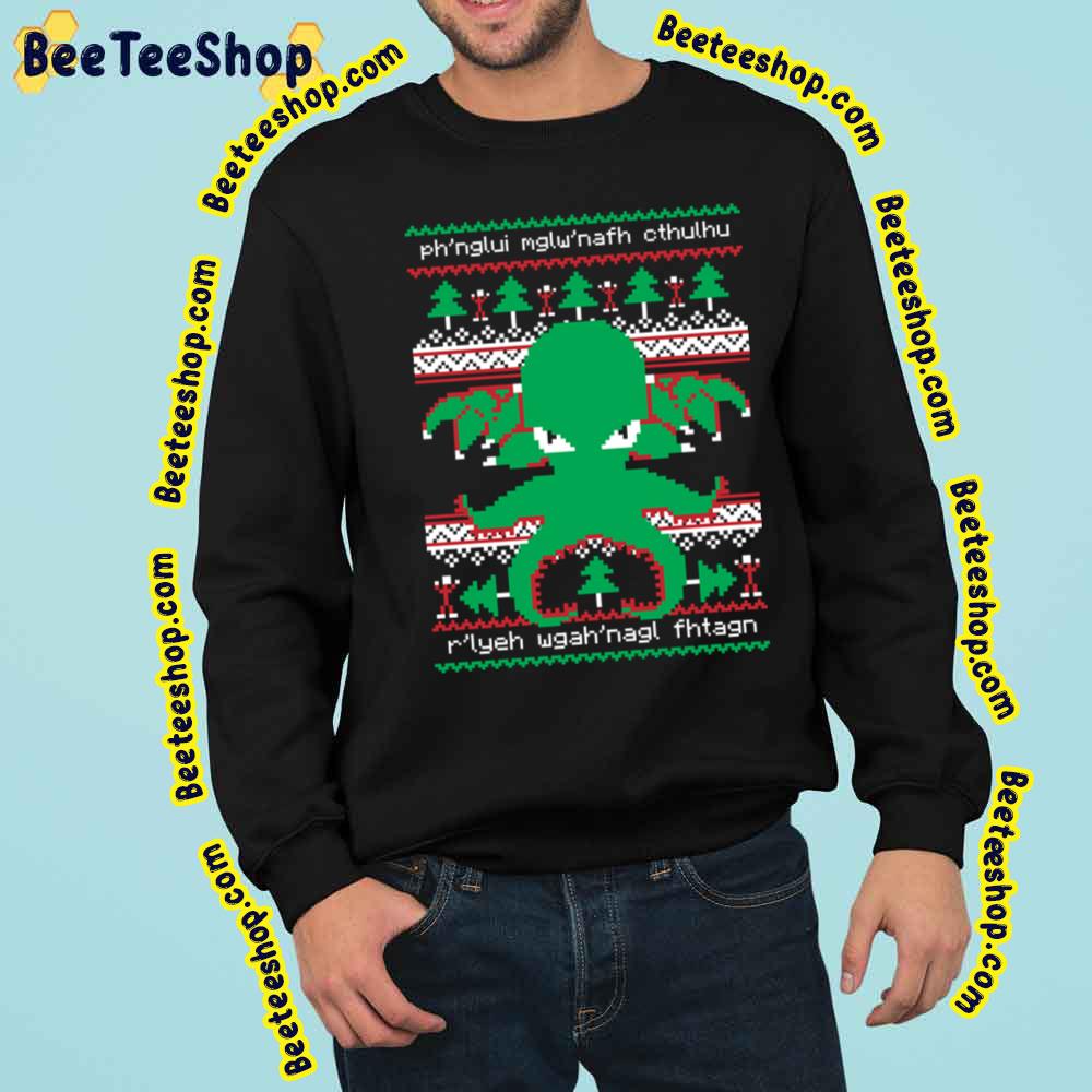 Cthulhu Cultist Christmas Cthulhu Ugly Christmas Trending Unisex Sweatshirt