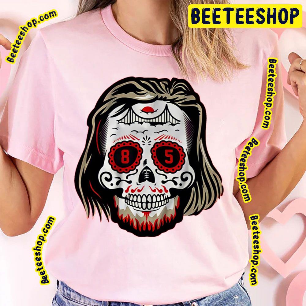 Cute George Kittle Sugar Skull Art Graphic Football Trending Unisex T-Shirt