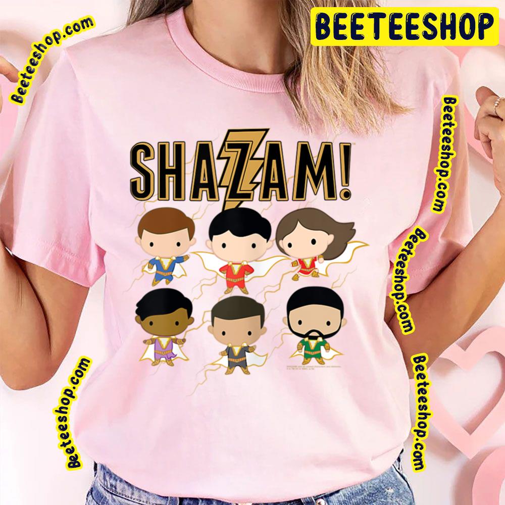 Cute Of Shazams Movie Chibi Group Art Trending Unisex T-Shirt