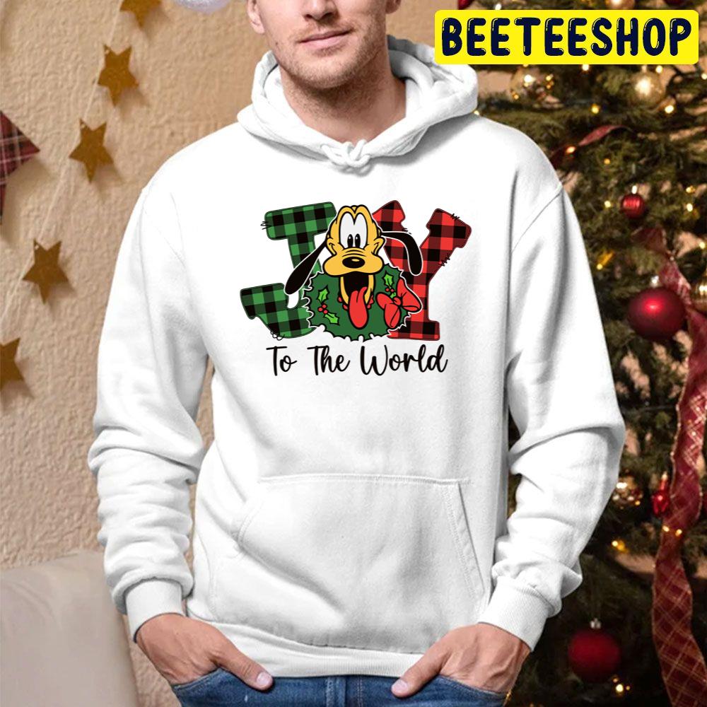 Cute Pluto Dog Christmas Joy To The World Trending Unisex Hoodie