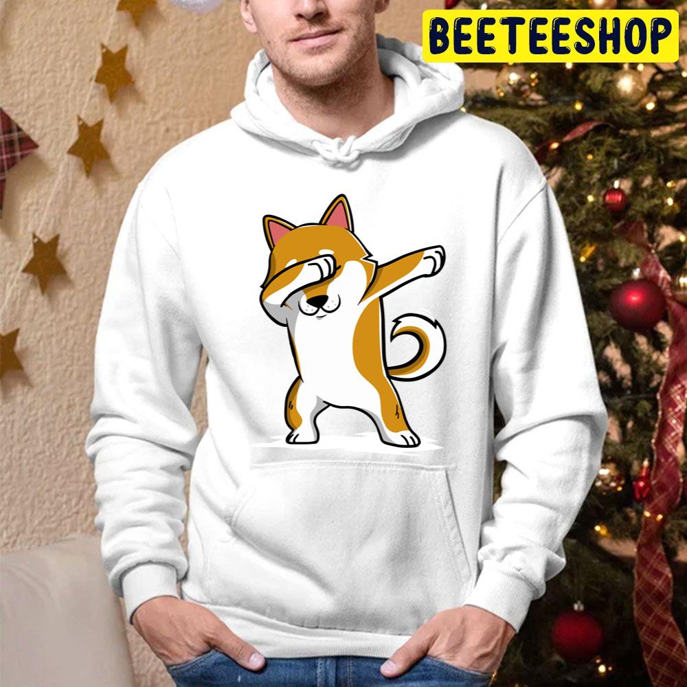 Dabbing Shiba Inu Funny Kawaii Art Trending Unisex Hoodie