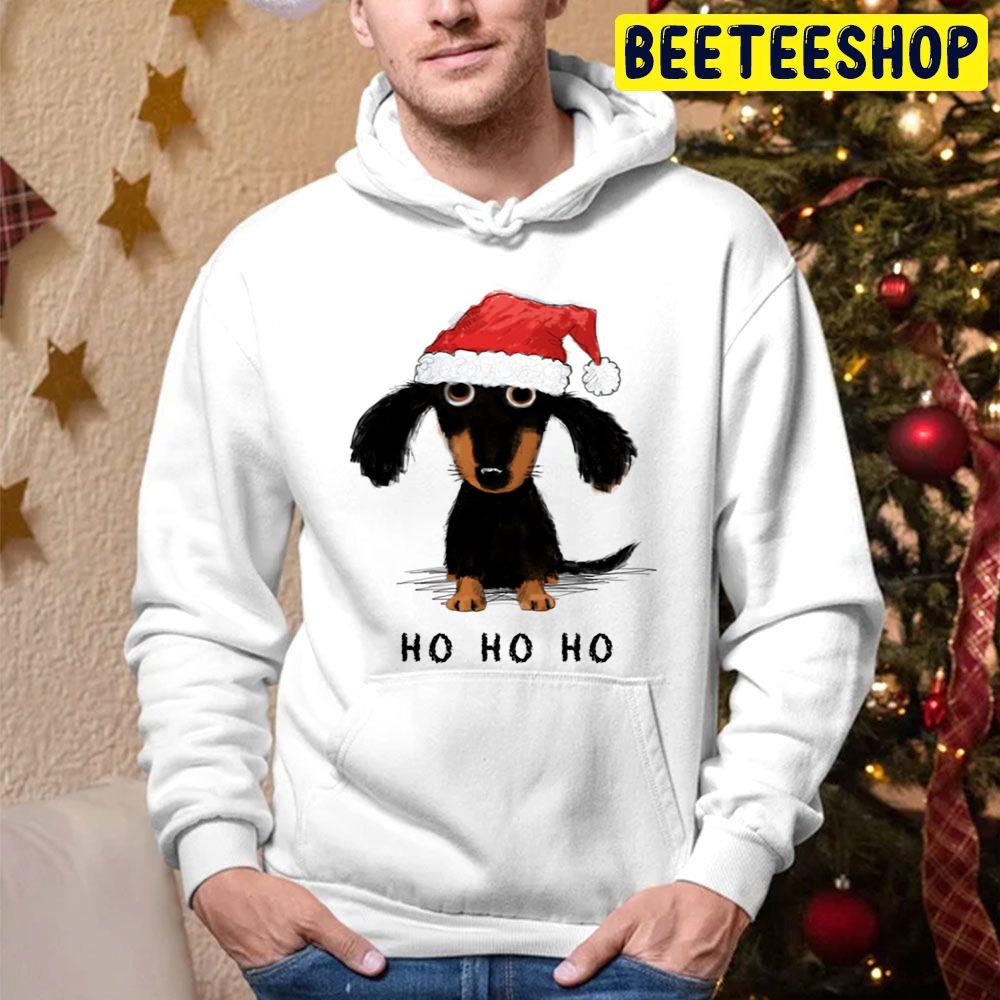 Dachshund Doxie Clause Santa Funny Wiener Dog Christmas Trending Unisex Hoodie