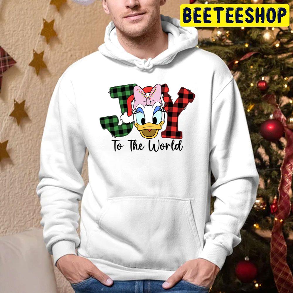 Daisy Cartoon Character Christmas Joy To The World Trending Unisex Hoodie