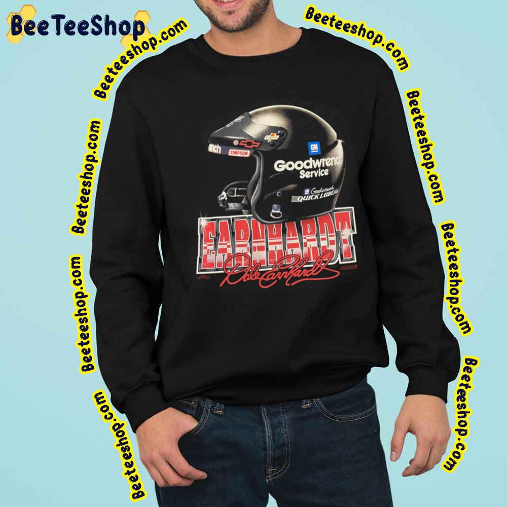 Dale Earnhardt Black Helmet Retro Vintage Design Trending Unisex Sweatshirt