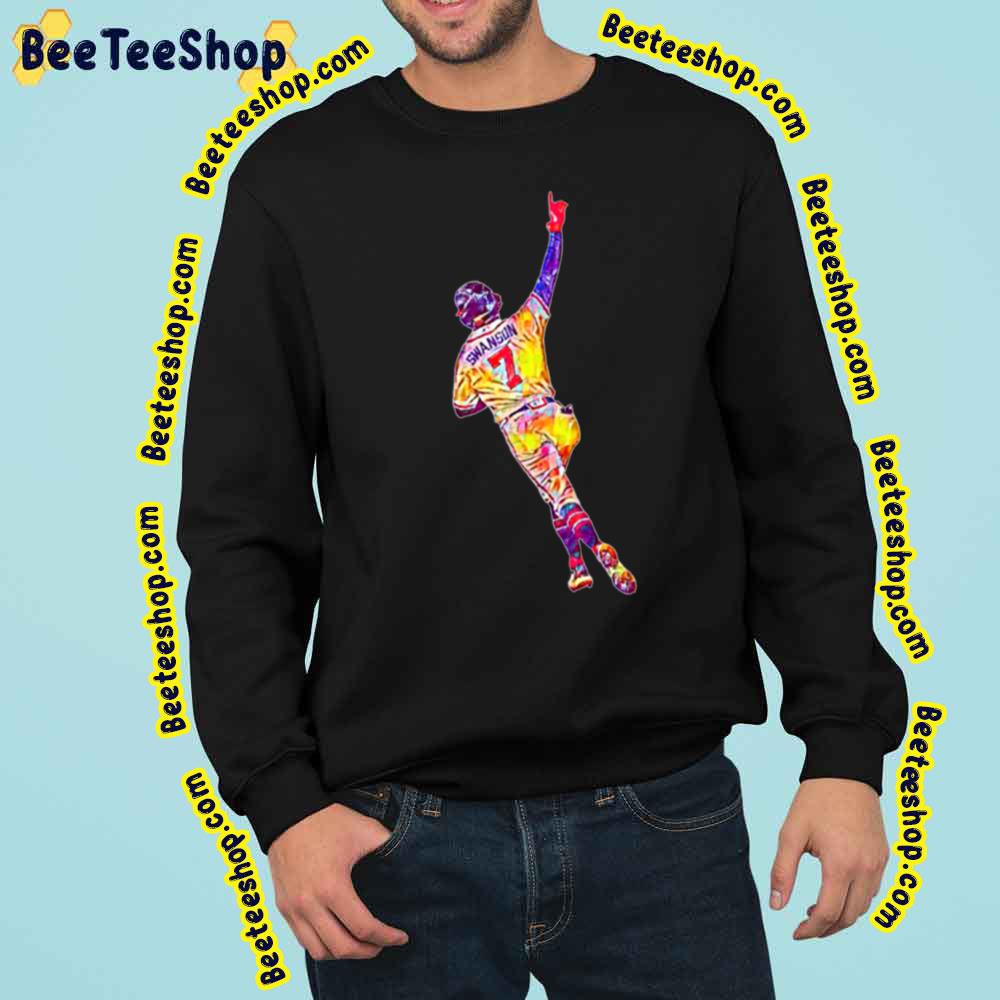 Dansby Swanson Painting Art Baseball Trending Unisex Sweatshirt