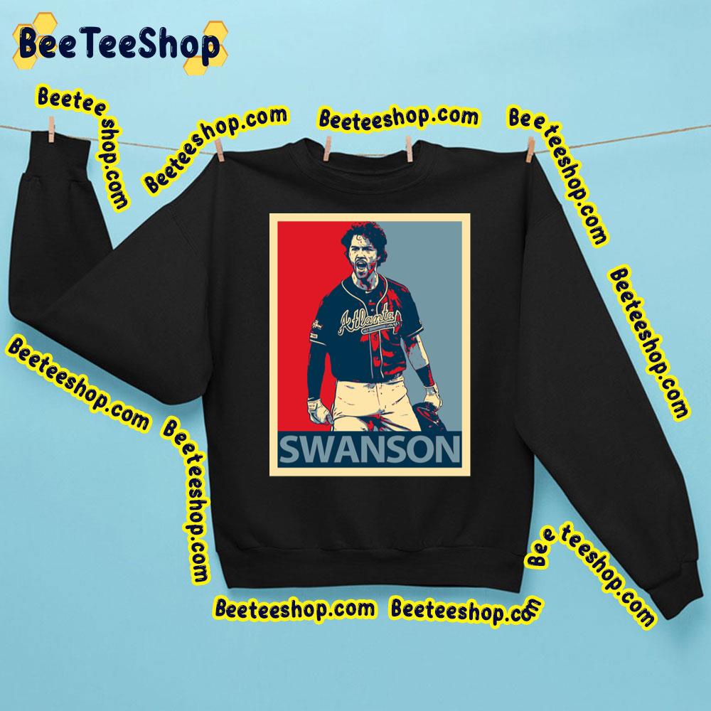 Dansby Swanson Vintage Baseball Art Trending Unisex Sweatshirt