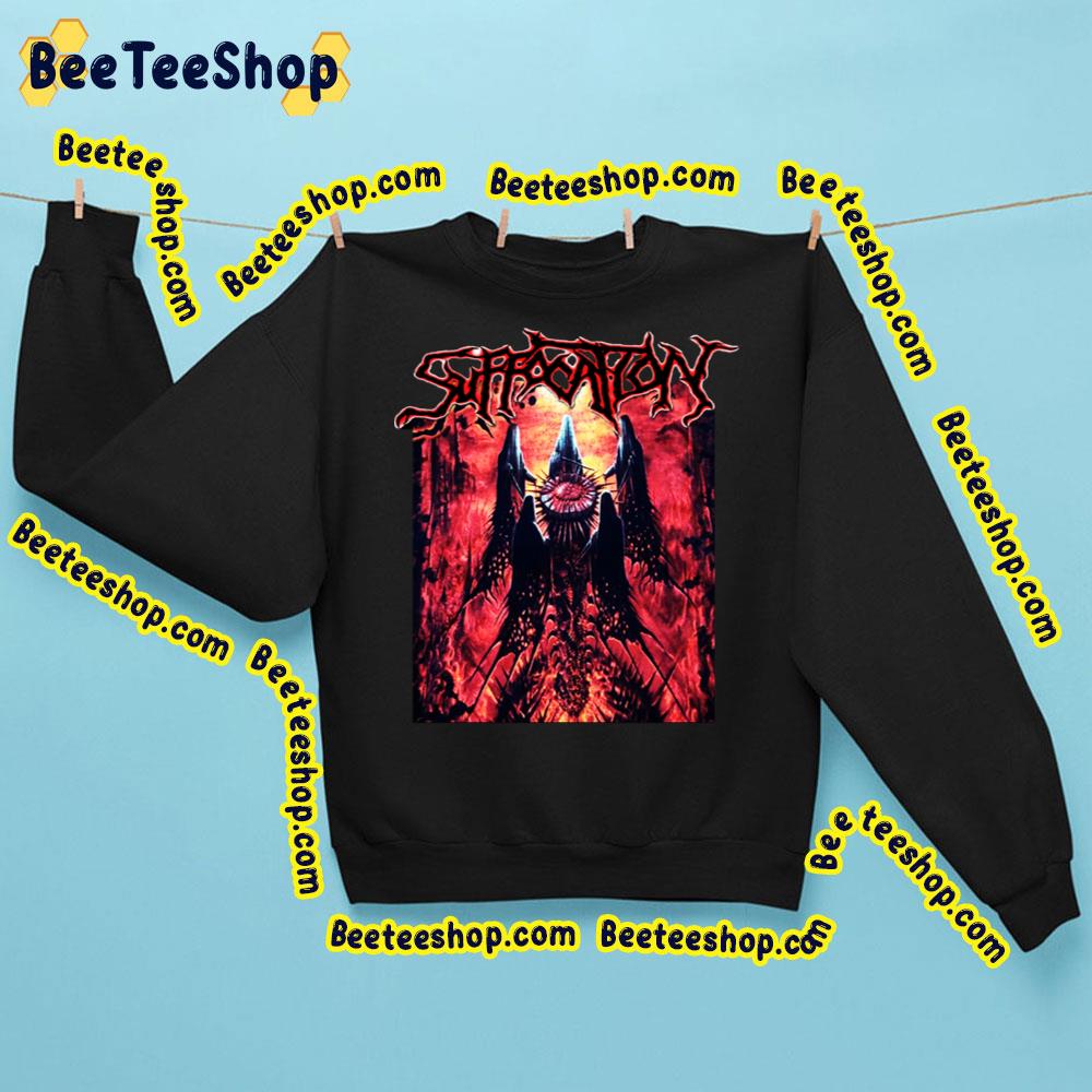 Death Red Art Suffocation Is An American Trending Unisex Sweatshirt