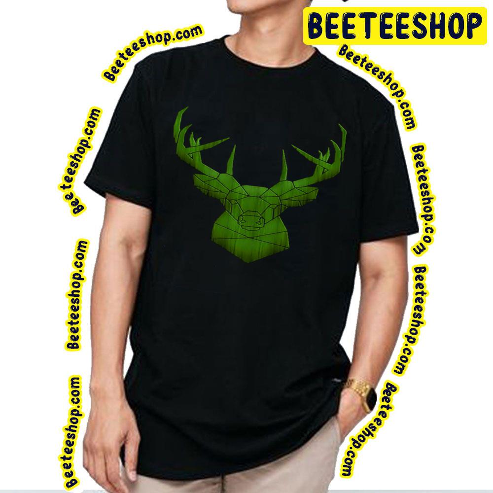 Deer And Geometry The Deer King Green Logo Art Trending Unisex T-Shirt