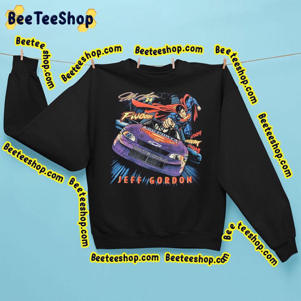 Design Jeff Gordon Racing 24 Vroom Vintage Retro Thrift Trending Unisex Sweatshirt