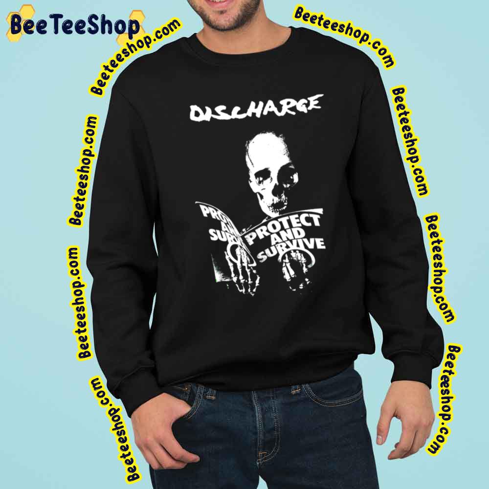 Discharge Band Protect And Survive Trending Unisex Sweatshirt