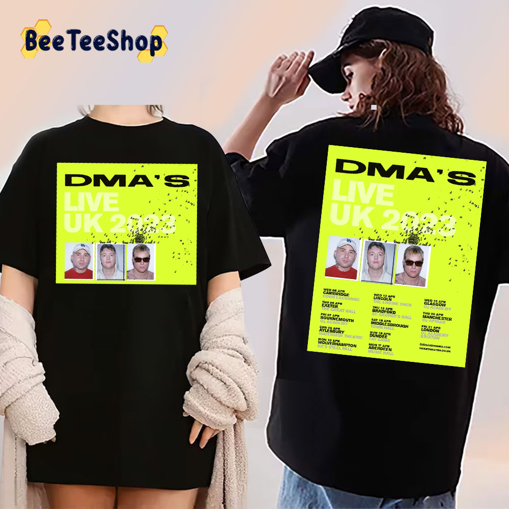 Dma’s Live Uk Tour 2023 Dates Double Side Trending Unisex Shirt