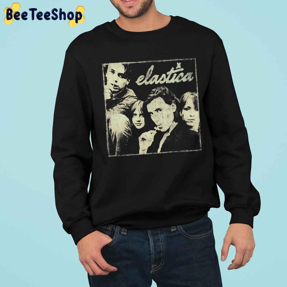 Elastica Rock Band Alternative Rock Distressed Grungy Retro Vintage Design Trending Unisex Sweatshirt