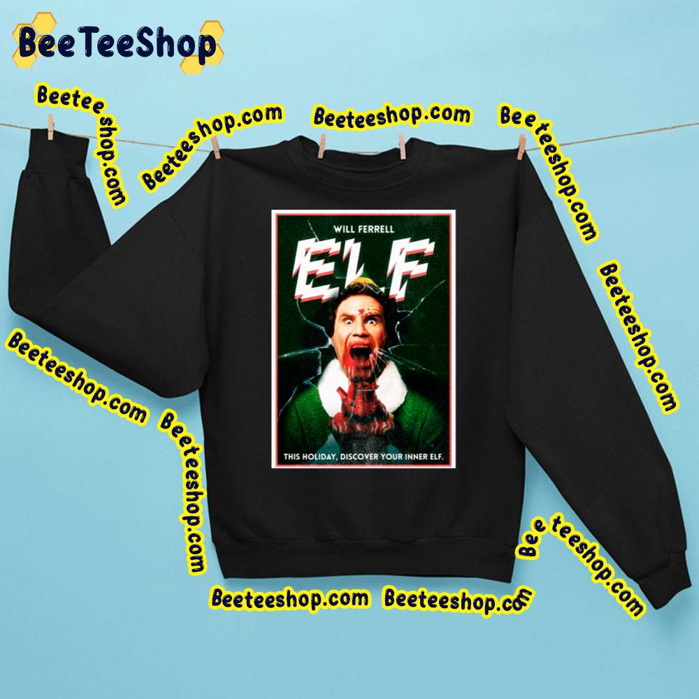 Elf Retro Horror Poster Discover Your Inner Trending Unisex Sweatshirt