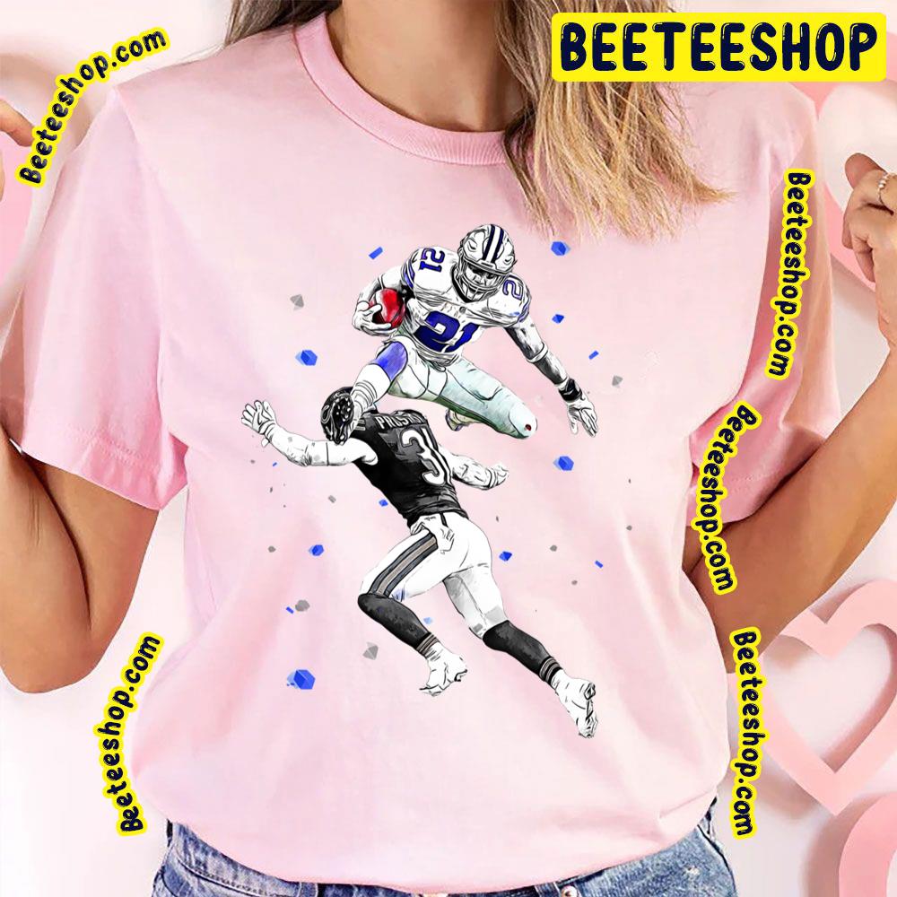 Ezekiel Elliott Of American Footbal Funny Art Football Trending Unisex T-Shirt