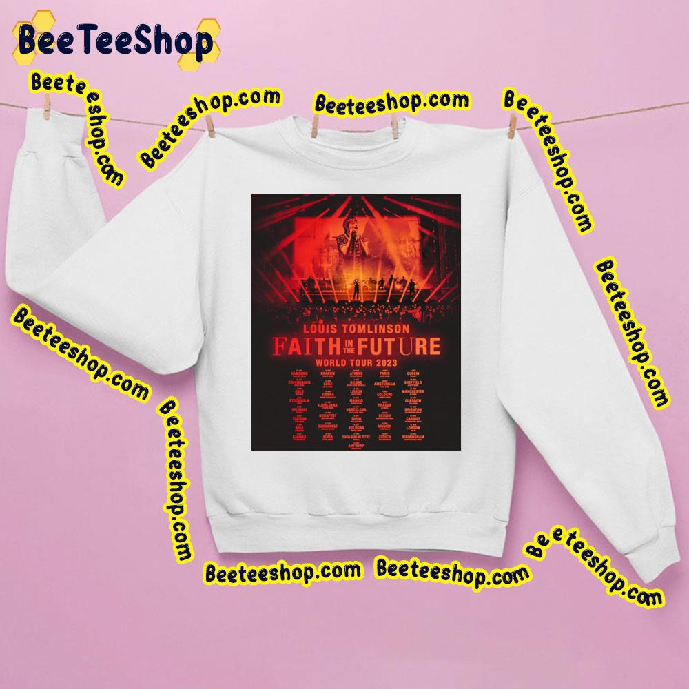 Faith In Future World Tour 2023 Louis Tomlinson Dates Trending Unisex  Sweatshirt - Beeteeshop