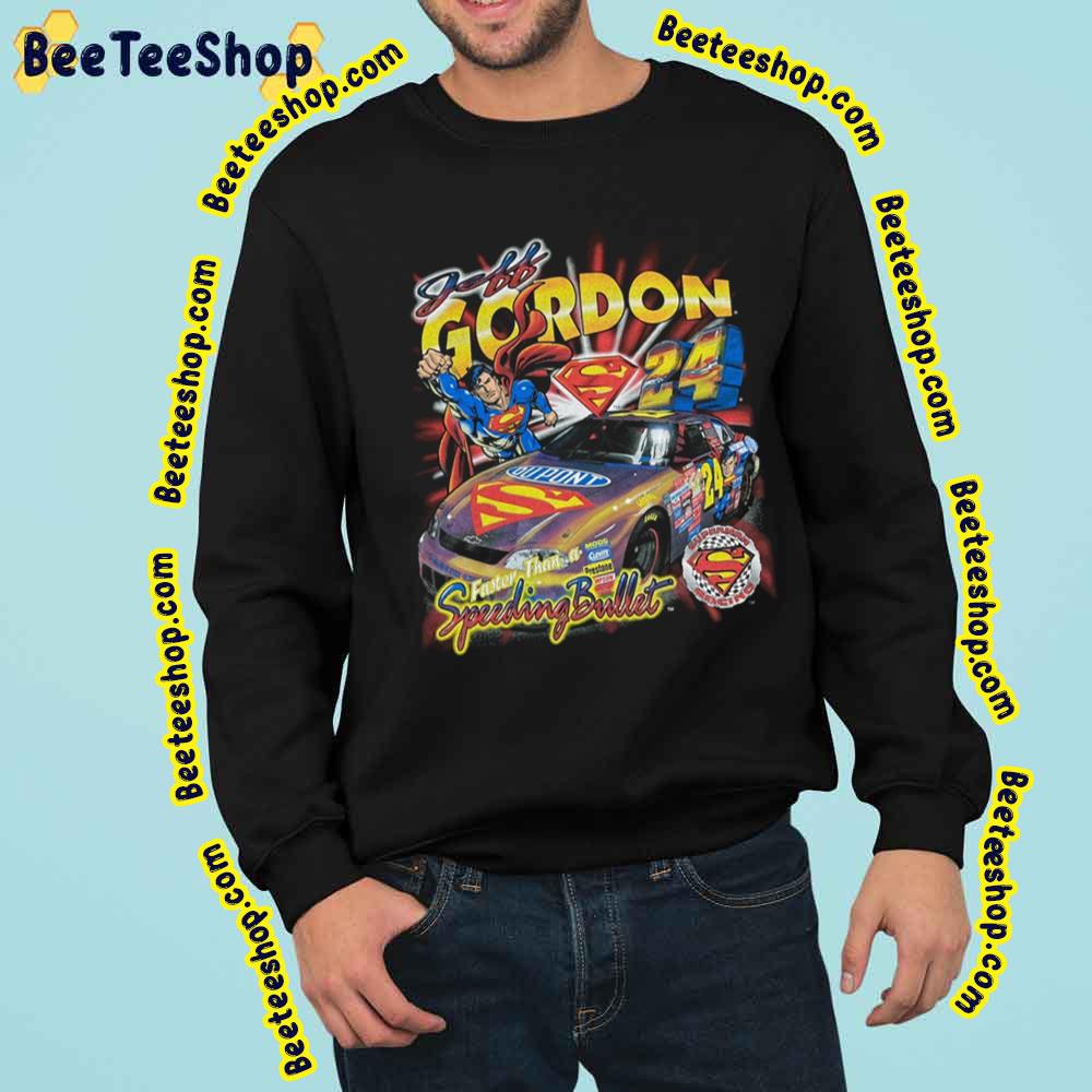 Faster Of Jeff Gordon Racing 24 Speeding Bullet Retro Trending Unisex Sweatshirt