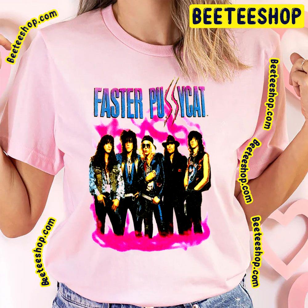 Faster Pussycat Retro Band Art Trending Unisex T-Shirt