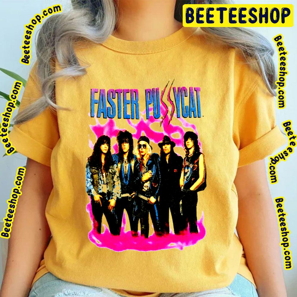 Faster Pussycat Retro Band Art Trending Unisex T Shirt Beeteeshop 
