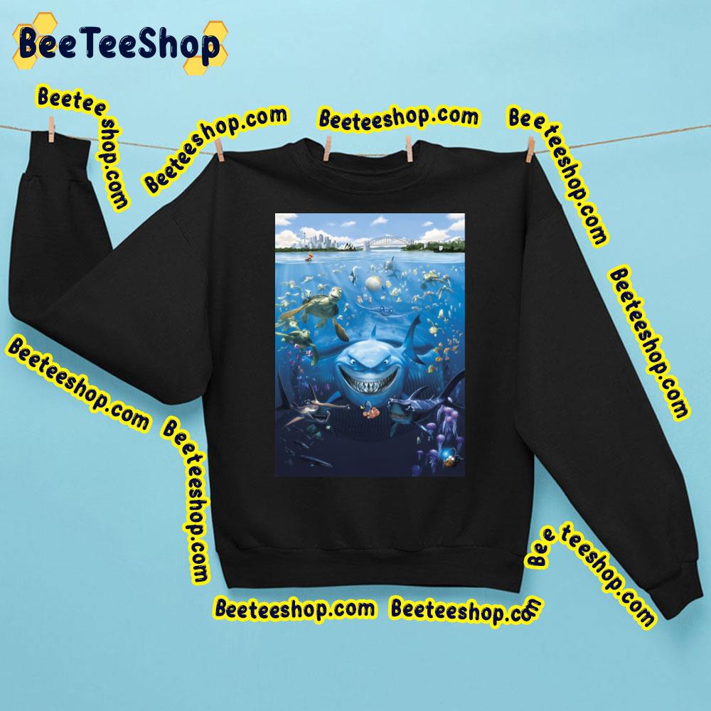 Finding Nemo Scary Shark Funny Movie For Childrens Trending Unisex Sweatshirt