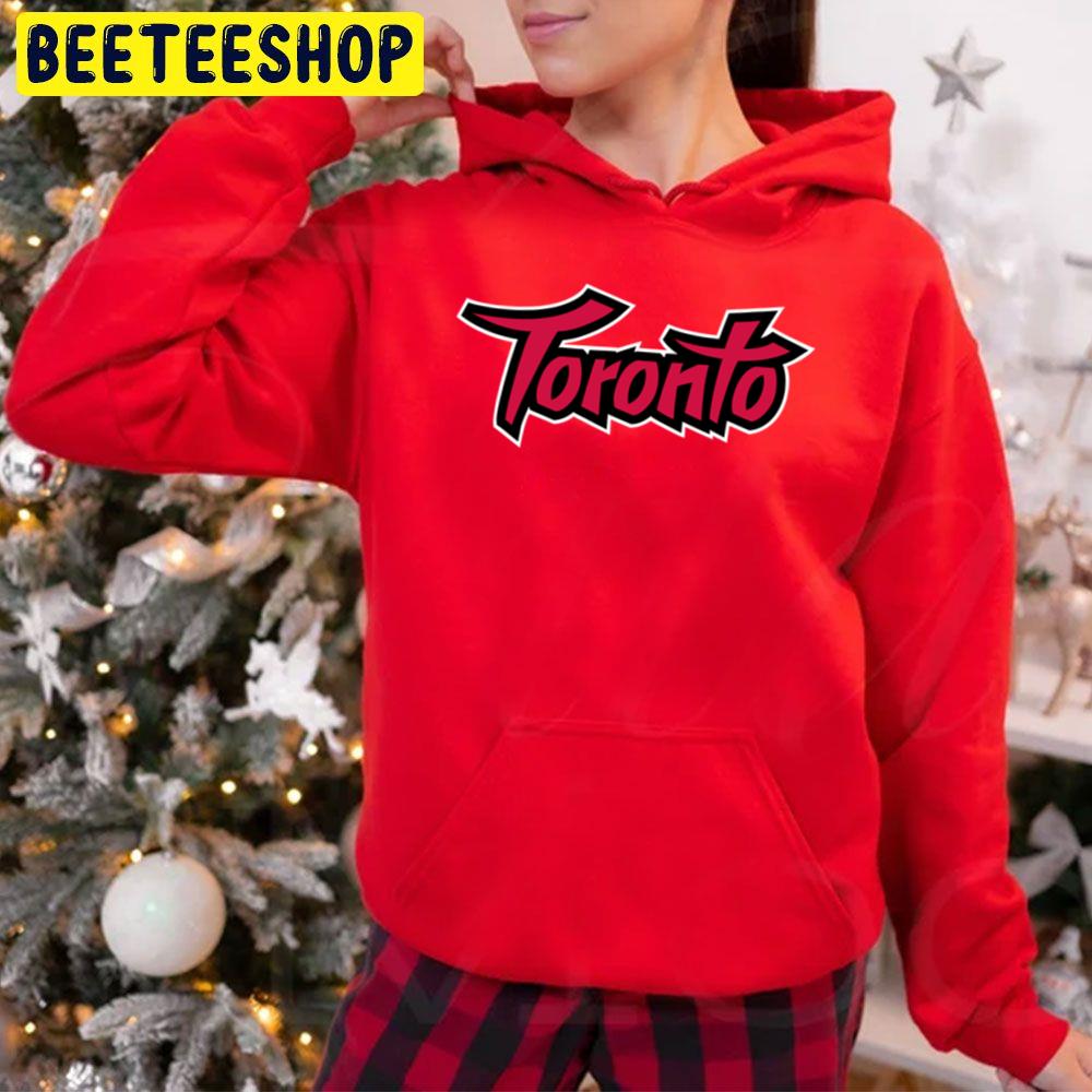 Funny Color Font Of Toronto Retro Script Trending Unisex Hoodie