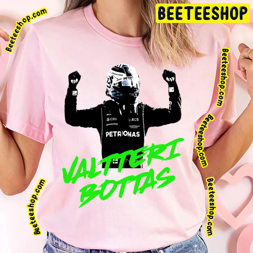 Funny Green Font Color Art Valtteri Bottas Racing Driver Trending Unisex T-Shirt