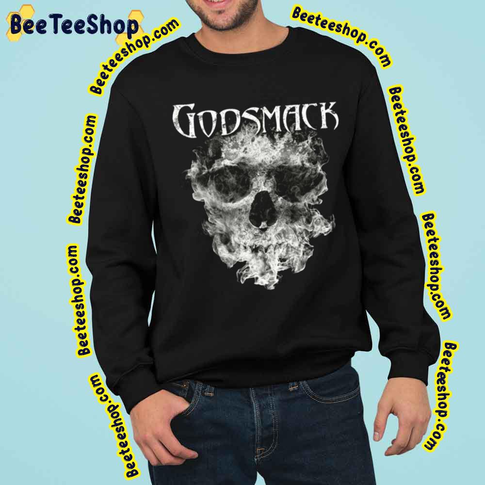 Godsmack Band Skull Black And White Fire Art Trending Unisex Sweatshirt