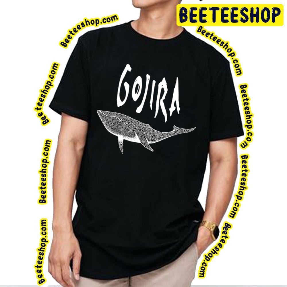 Gojira Flying Whale Black And White Art Trending Unisex T-Shirt