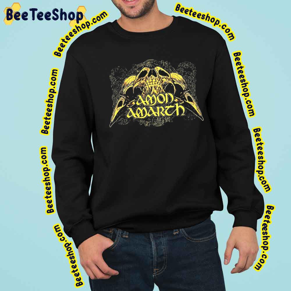 Gold Amon Amarth Skull King Graphic Trending Unisex Sweatshirt