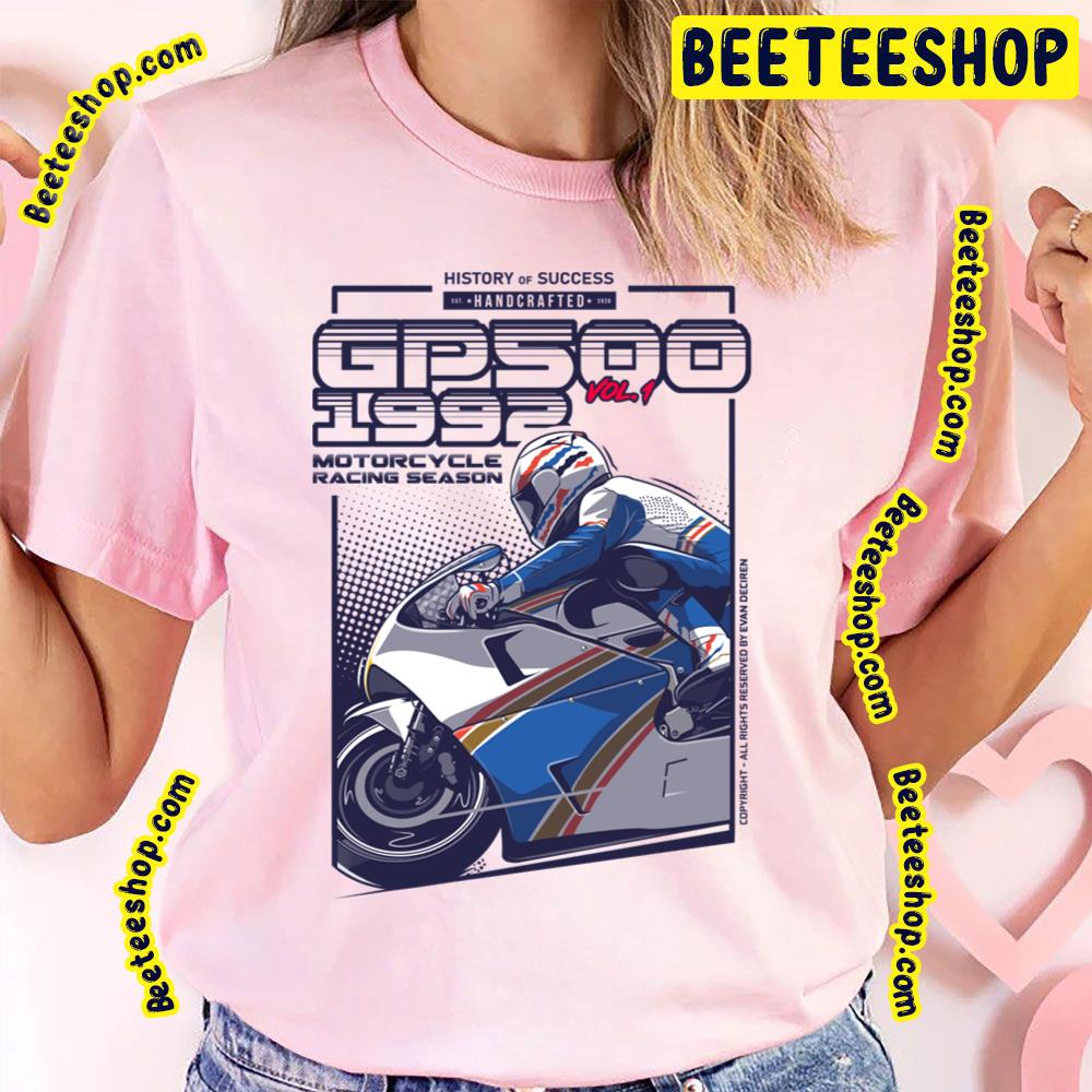 Gp500 Poster Motorcycles Racing Season Vintage Art Trending Unisex T-Shirt